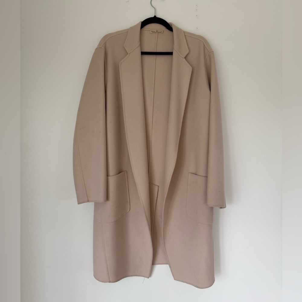 Ulla Johnson Pastel Pink Wool Coat